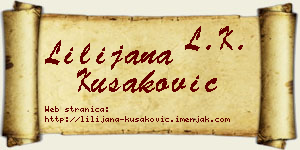 Lilijana Kušaković vizit kartica